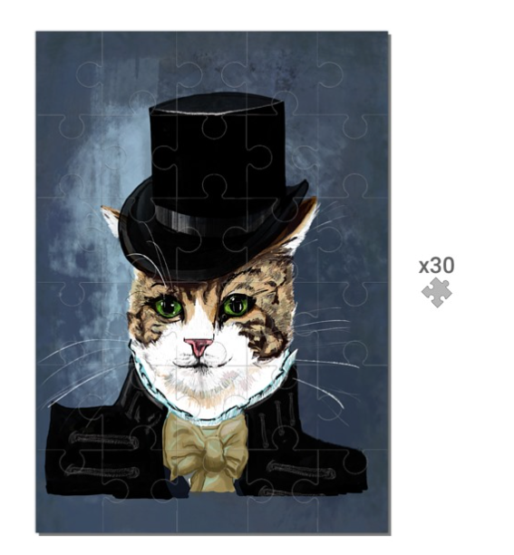 Jigsaw Puzzle - Gentleman Cat