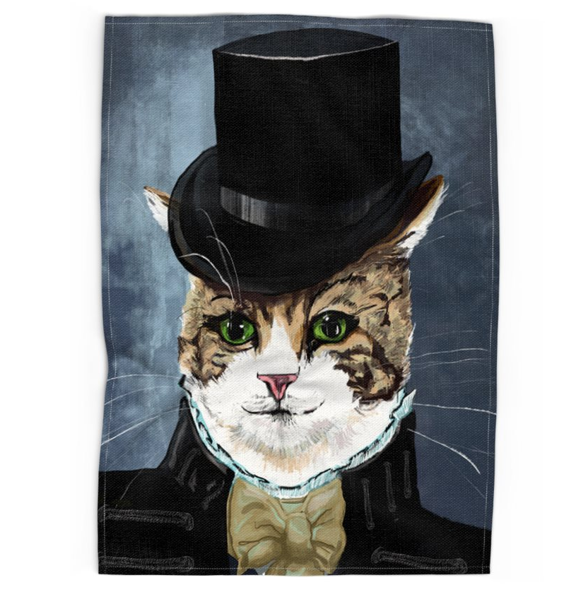 Gentleman Cat - Tea Towel