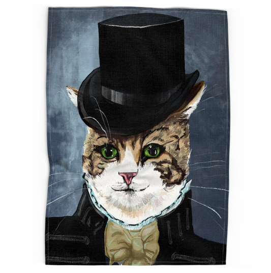 Gentleman Cat - Tea Towel